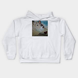 Bunny Valentines - Design Nineteen Kids Hoodie